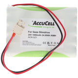 AccuCell Nachbau Akku Geze Slimdrive 24V 900mAh NiMH AkkuPack 106863, 25020