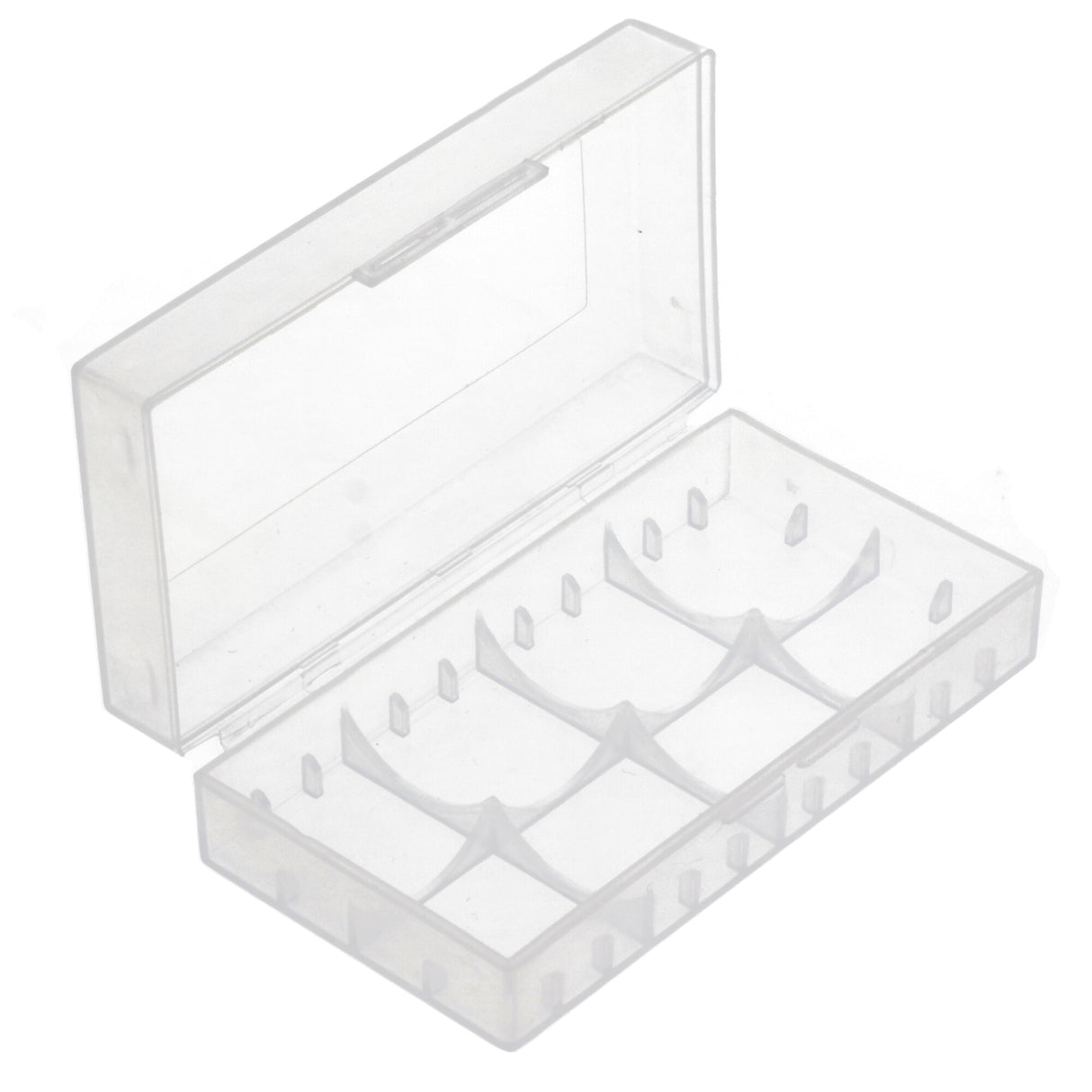 AccuCell Universal 4er Akkuschutzbox für CR123A Akku, CR 16340 oder 2 CR 18650 Akku, Batterien