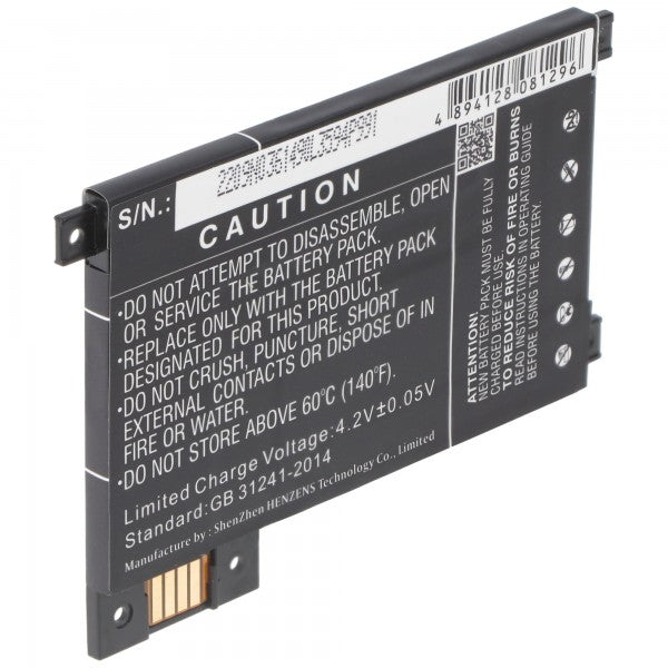 AccuCell Akku passend für Amazon Kindle Touch Akku D01200, DR-A014 3,7 Volt 1400mAh