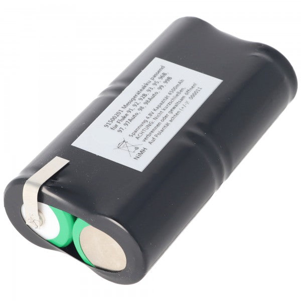 AccuCell Akkupack für Fluke ScopeMeter PM9086 Akku NiMH 4,8 Volt 4000mAh