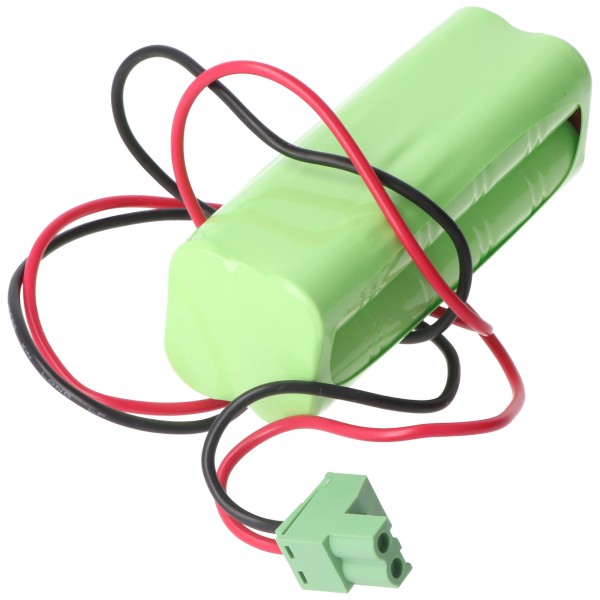 AccuCell Ersatz-Akku passend für Türsteuerung Besam 24V EMC, EMCM, EU-EUD 150mAh mit Kabel und Stecker