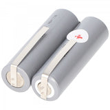 AccuCell Akku passend für Haarschneider 2,4 Volt NiMH Mignon AA typ. 2000mAh, 49x15x28mm