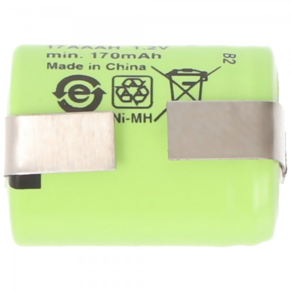 GP Batteries KAN 1/3AAA Micro 1,2 Volt 150mAh 15,00x10,00mm NiMH mit Lötfahne U-Form