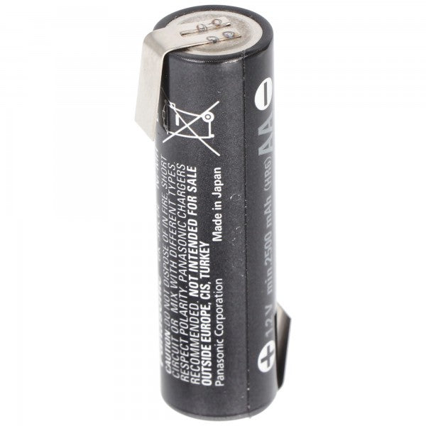 Panasonic Ready2use AA 2500mAh Akku Mignon AA NiMH Lötfahne Z-Form