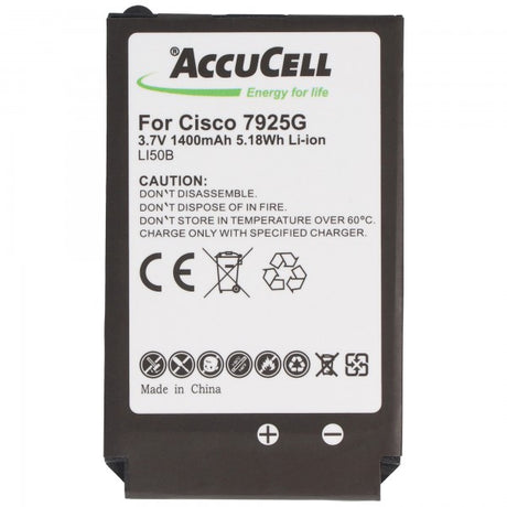 AccuCell Nachbau Akku passend für den Cisco 7925G Akku 7725, 74-5469-01, U8ZBAE12