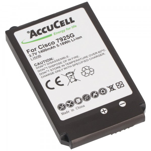 AccuCell Nachbau Akku passend für den Cisco 7925G Akku 7725, 74-5469-01, U8ZBAE12