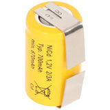 AccuCell Ersatzakku KR-600AE 2/3 A Cadnica NICD Akku mit Lötfahnen in U-Form (nicht original Sanyo)