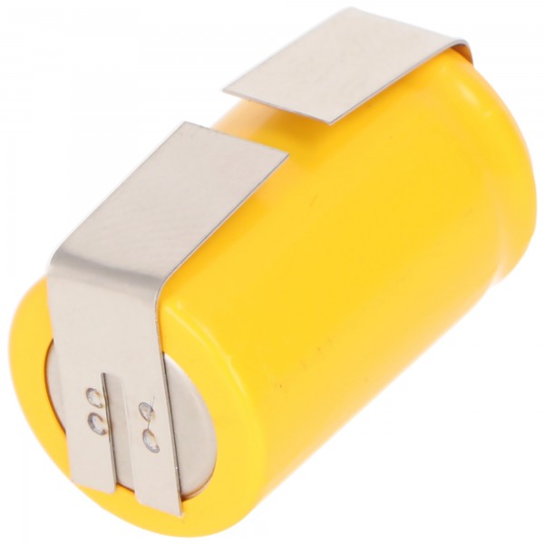 AccuCell Ersatzakku KR-600AE 2/3 A Cadnica NICD Akku mit Lötfahnen in U-Form (nicht original Sanyo)