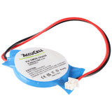AccuCell CMOS Batterie CR2032 mit Stecker, Backup Lithium Batterie, Stecker ca. 3,2x4mm, Kabellänge 7 cm