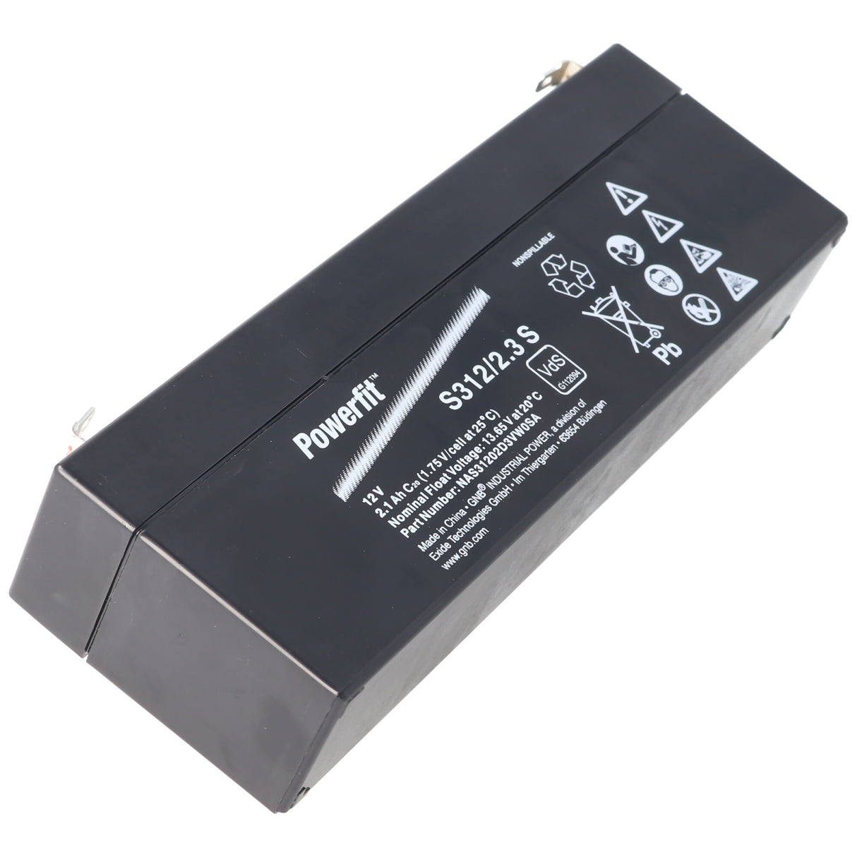 Exide Powerfit S312/2.3 S Blei Akku 12 Volt mit 2100mAh