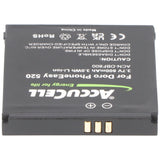 AccuCell Akku für Doro PhoneEasy 520 Akku DBF-800A, DBF-800B, DBF-800C, DBF-800D, DBF-800E 43,7x39,6x5,5mm