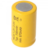 Accuell KR-600AE 1.2V 700mAh NiCd Akku 2/3A
