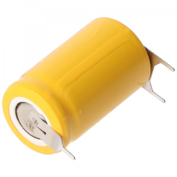 AccuCell Ersatz-Akku KR-600AE 2/3 A Cadnica NICD Akku mit 3-er Print, 1-er + / 2-er -- (nicht original Sanyo)