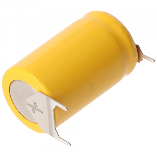 AccuCell Ersatz-Akku KR-600AE 2/3 A Cadnica NICD Akku mit 3-er Print, 1-er + / 2-er -- (nicht original Sanyo)