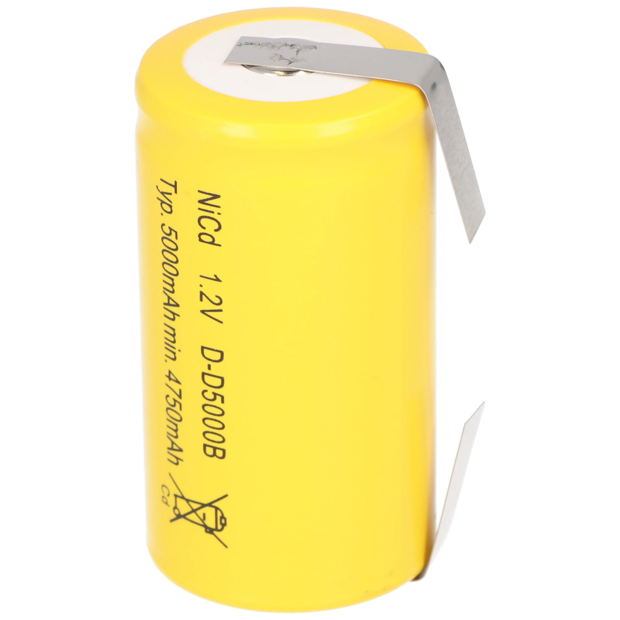AccuCell Nachbau Akku passend für Sanyo KR-5000DEL Cadnica Mono D LR20 Akku mit Lötfahne in U-Form