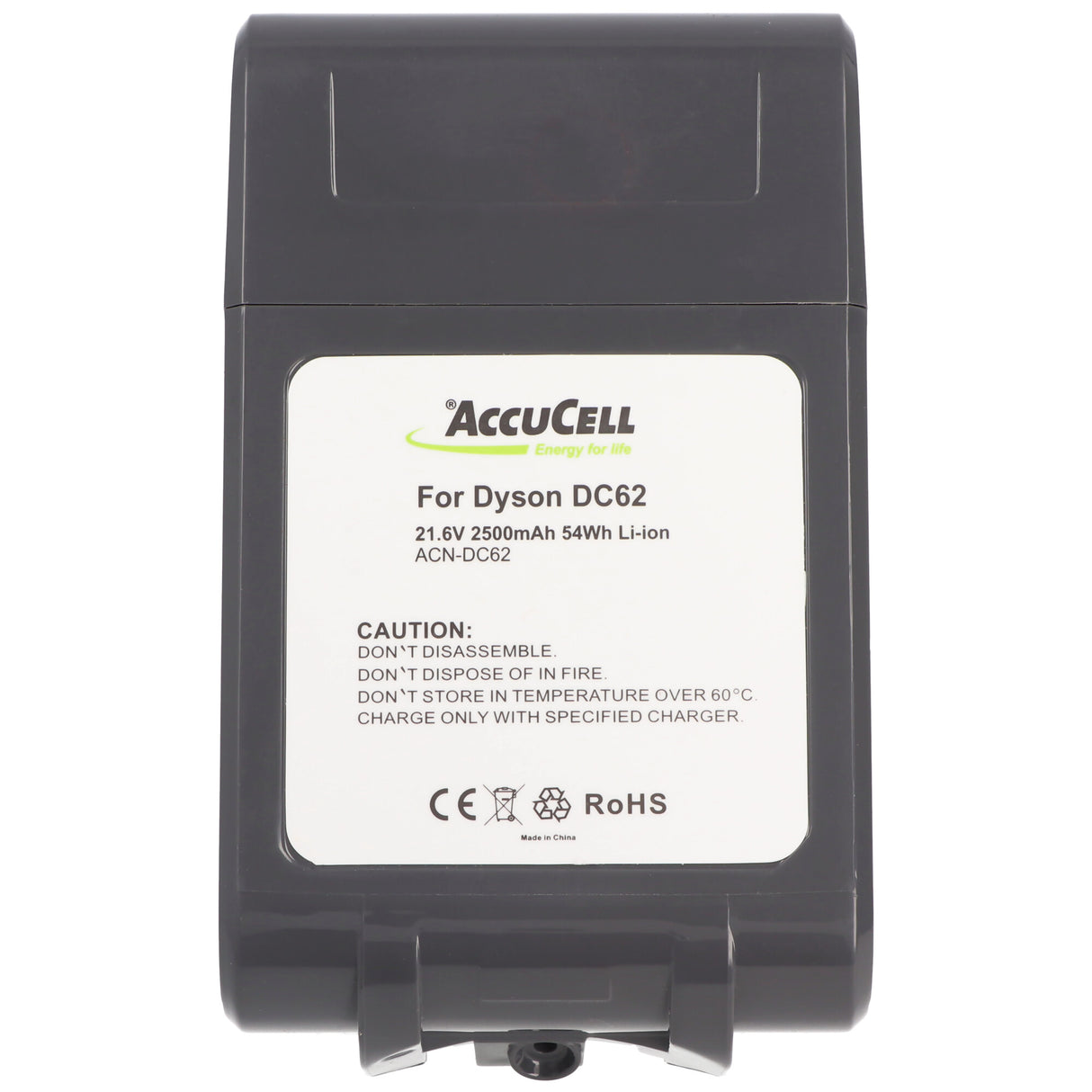 AccuCell Akku Dyson DC58, DC59, DC61, DC62, 61034-01 2500mAh 62350-44/04