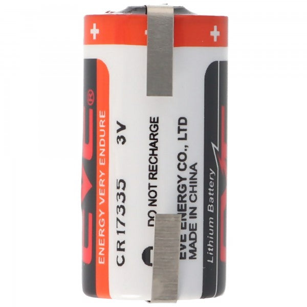EVE CR17335 3V Lithium Batterie mit Lötfahnen oder Lötpaddel auswählbar