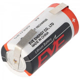 EVE CR17335 3V Lithium Batterie mit Lötfahnen oder Lötpaddel auswählbar