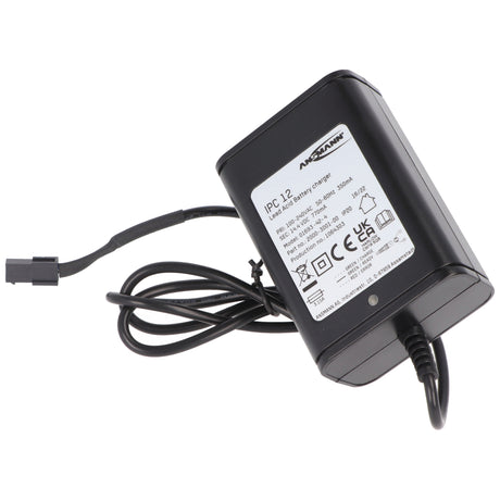 Ansmann Automatik- Ladegerät für 2-24 Volt Bleiakkus mit Molex-Stecker