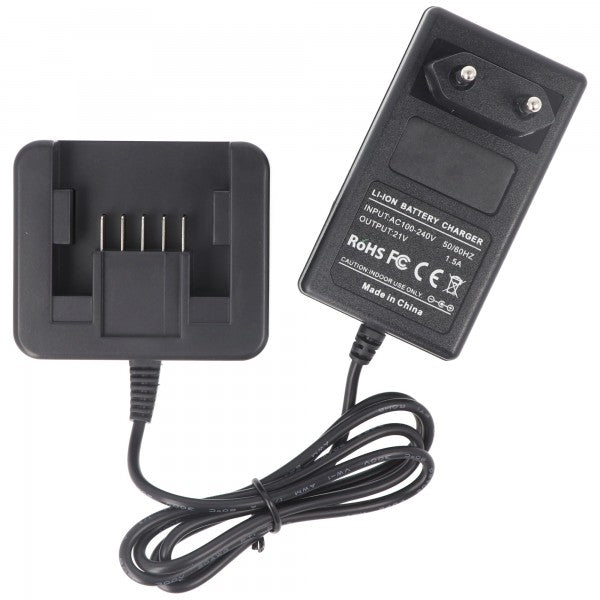 AccuCell Schnell-Ladegerät passend für Milwaukee M18 Li-Ion Akku 18 Volt