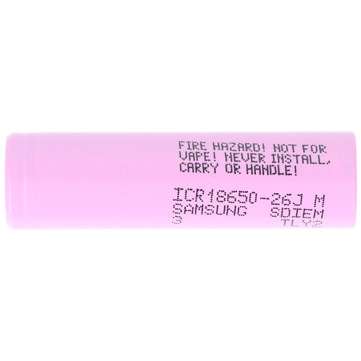 Samsung ICR18650-26J 2600mAh, 3,6V - 3,7V ungeschützt