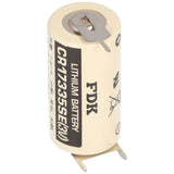 Panasonic  CR17335SE Lithium Batterie mit 3er Print Anschlüssen, 1er Print auf +Pol, 2er Print auf -Pol, Rastermaß 10mm