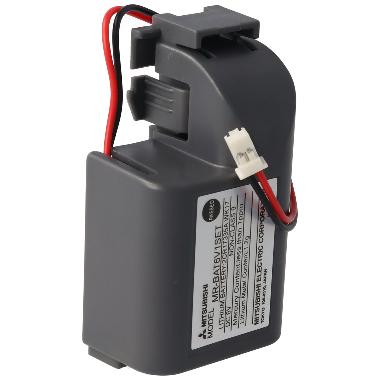 Mitsubishi Original Speicherbatterie 6V ersetzt Mitsubishi 281981 - 1800 mAh, Anschlusssytecker Typ JST PAP-02V-S