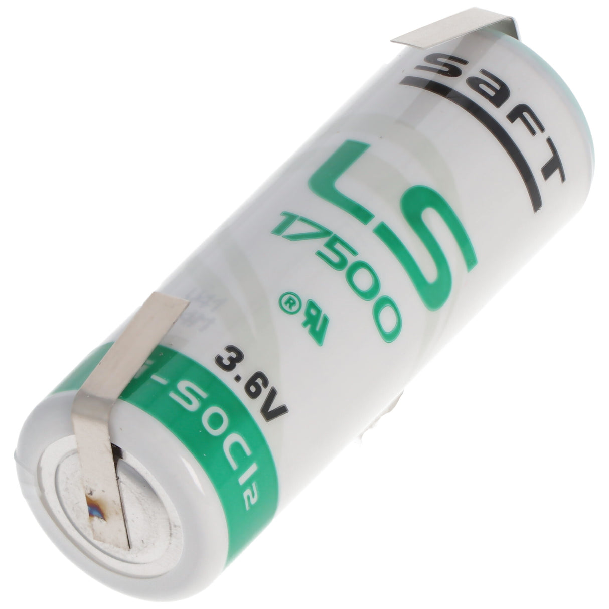 SAFT LS17500 Lithium Batterie , Size A, mit Lötfahne U-Form