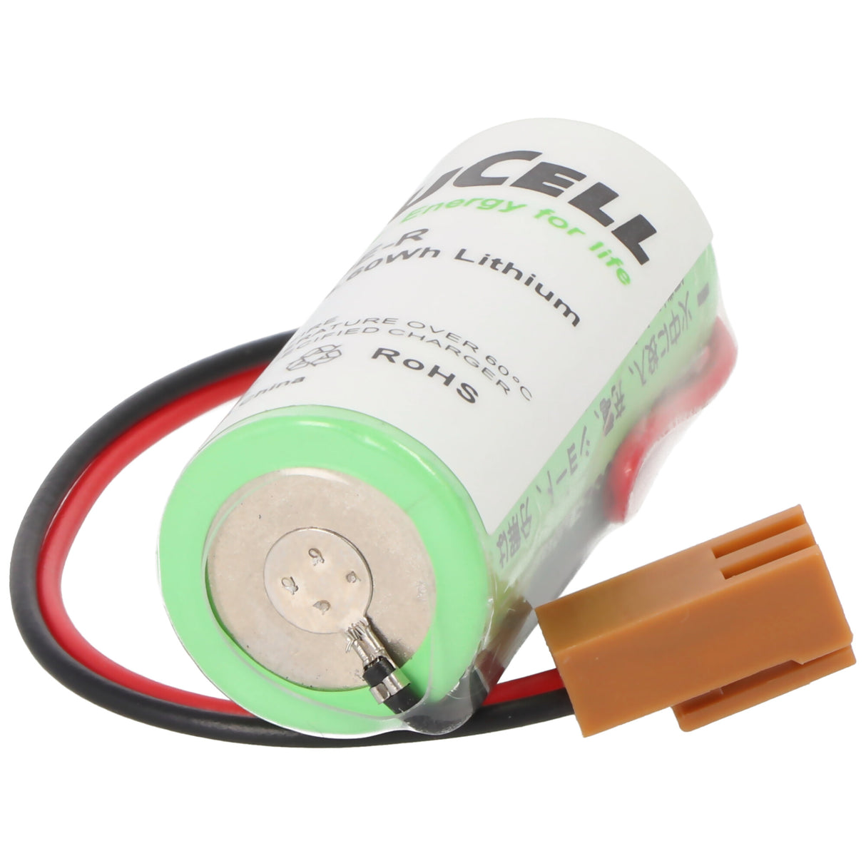FDK Lithium Batterie CR17450E-R Size A, LX98L-0031-0012, mit Kabel und Stecker, Fanuc A98L-0031-0012 Batterie, Stecker beachten, vergleichen