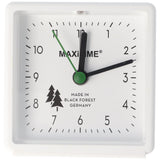 Maxitime Quarz-Wecker weiß 0950591-o, 0950591, mit weißem Gehäuse und Ziffernblatt, Made in Black Forest, Batterie nicht im Lieferumfang enthalten