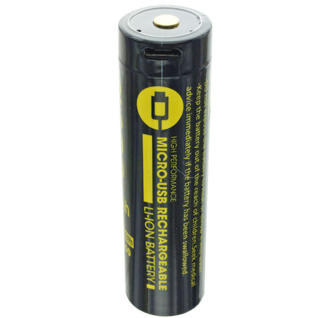 AccuCell 18650 3,7V 2600mAh mit USB-Ladeanschluss Li-Ion Akku