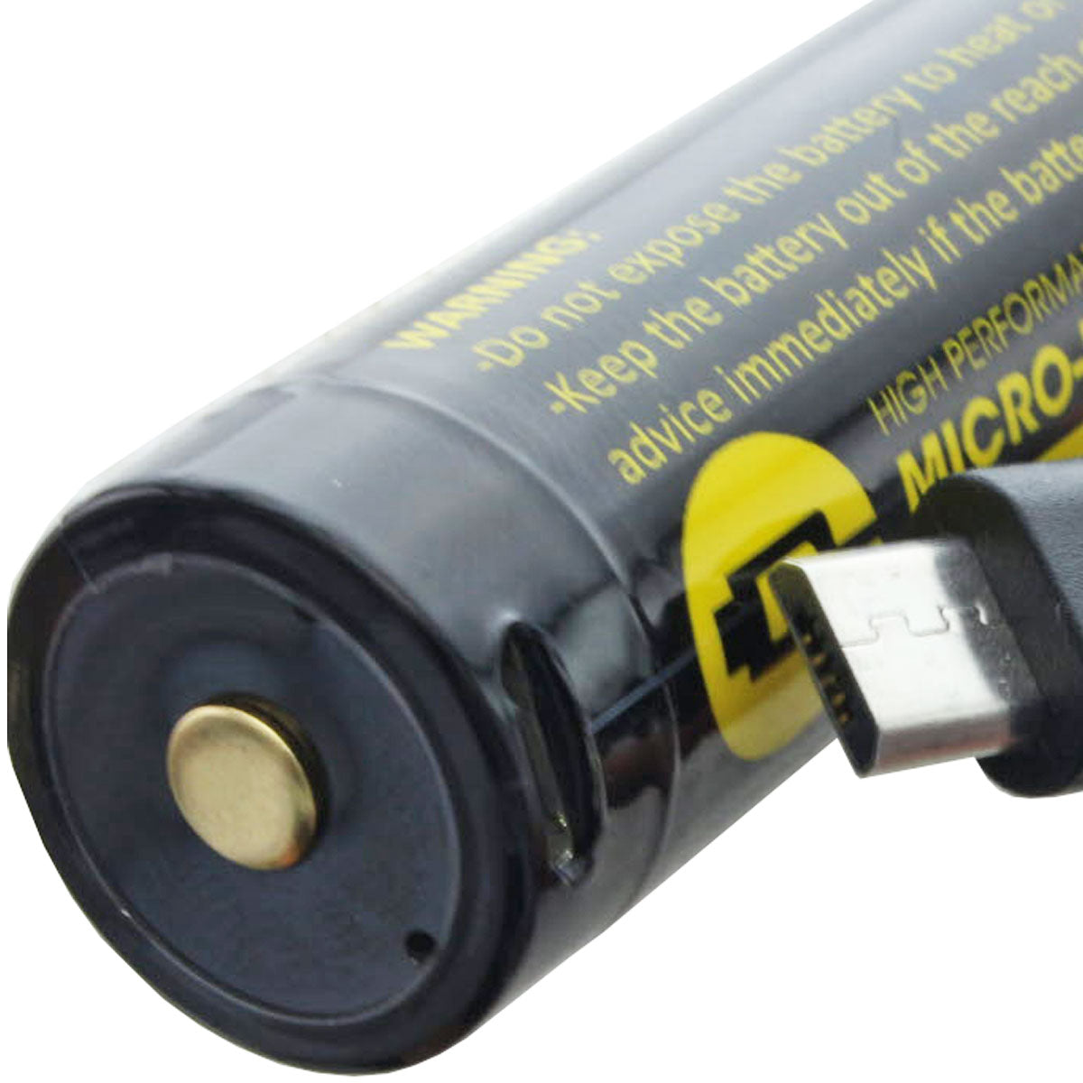 AccuCell 18650 3,7V 2600mAh mit USB-Ladeanschluss Li-Ion Akku