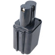 AccuCell Akku passend für Bosch 2607300002 9,6 Volt 2Ah schmal Abmessu