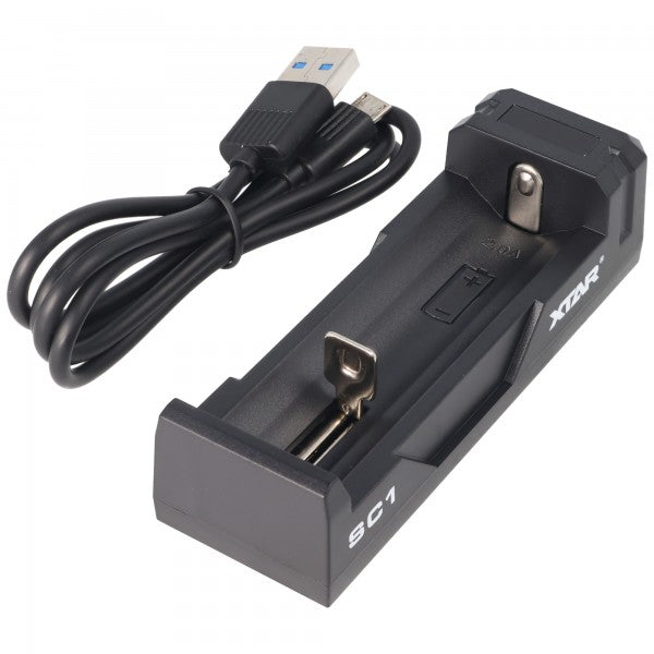 XTAR USB-Ladegerät MC1S Li-Ion + 1 Samsung 4000 MAh 40T Akku 21700 + , 16,98