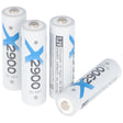 XCell 2900mAh Mignon AA Akku Ni-MH 1,2 Volt, verpackt in Folie (4 St.)