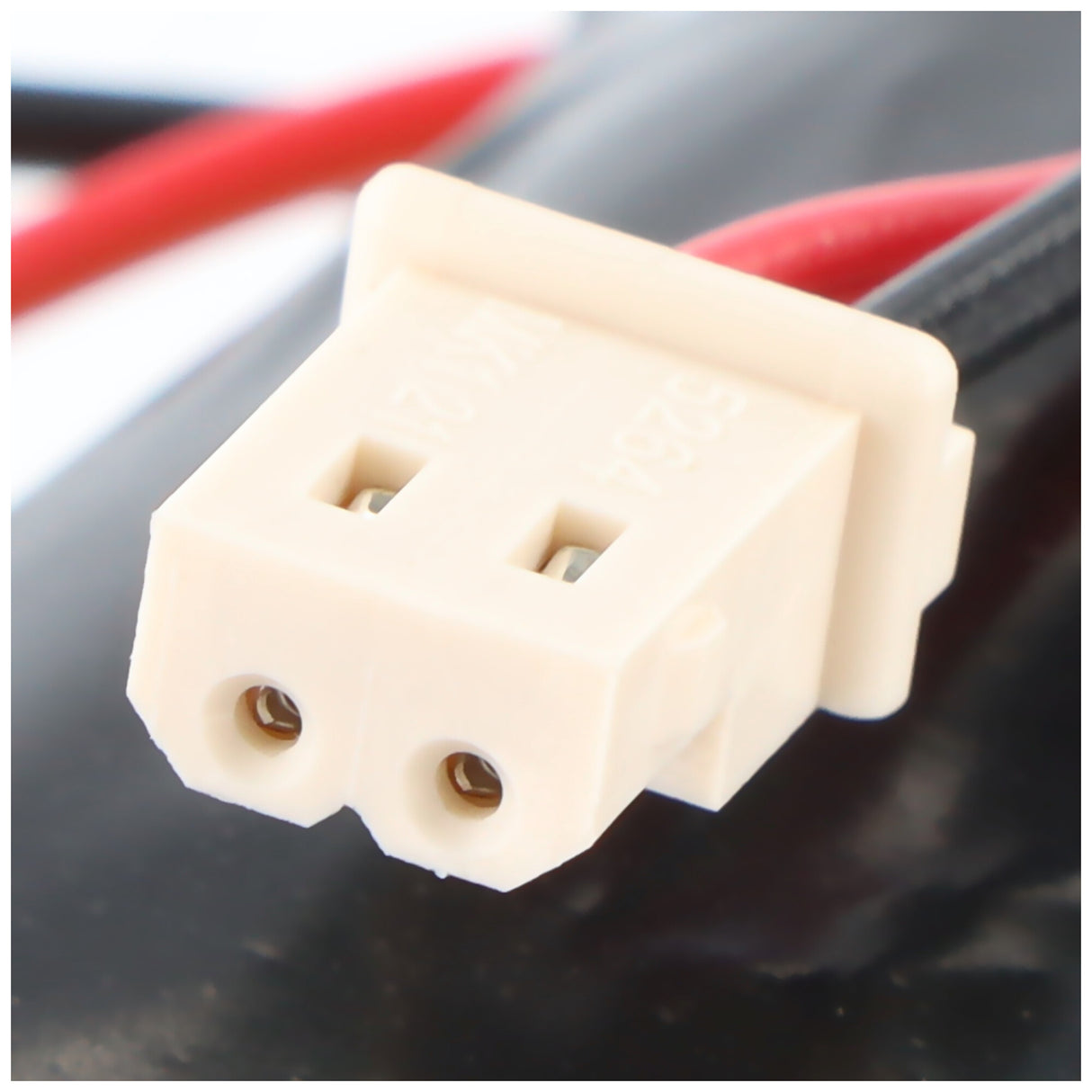 AccuCell Notleuchtenakku NiMH 3,6V 1500mAh F1x3 Mignon AA mit 110mm Kabel und Stecker, ersetzt Beghelli 415097001