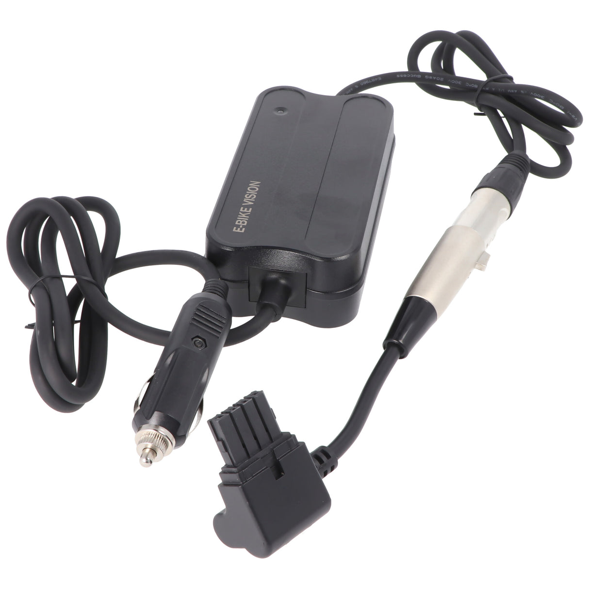 E-Bike Vision Lade-Adapter nur passend für den Panasonic Next Generation Akku, Kabel mit Stecker XLR 4-polig