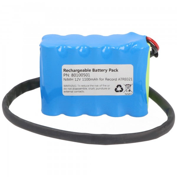 AccuCell Akku für Türsteuerung NiMH 12V 1100mAh passend für Record ATRE021