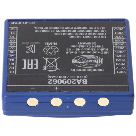 HBC Radiomatic Original-Kranakku NiMH 6V 800mAh HBC FUB9NM