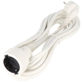 Arcas Verlängerungskabel Schuko 5 Meter, 5m Verlängerungskabel, 230V AC, 16A, weiß