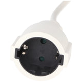 Arcas Verlängerungskabel Schuko 5 Meter, 5m Verlängerungskabel, 230V AC, 16A, weiß