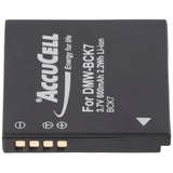 AccuCell Akku passend für Panasonic DMW-BCK7 Akku ACD-341, DMW-BCK7GK, NCA-YN101G, SDBCK7, DMW-BCK7, DMW-BCK7PP, NCA-YN101H, DMW-BCK7E