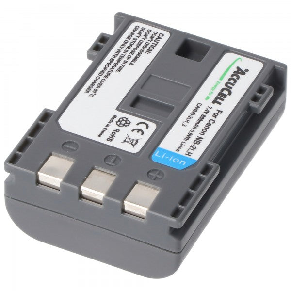AccuCell Akku passend für Canon NB-2LH, NB-2L Li-Ion, 800mah