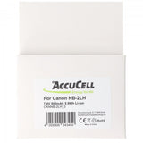 AccuCell Akku passend für Canon NB-2LH, NB-2L Li-Ion, 800mah