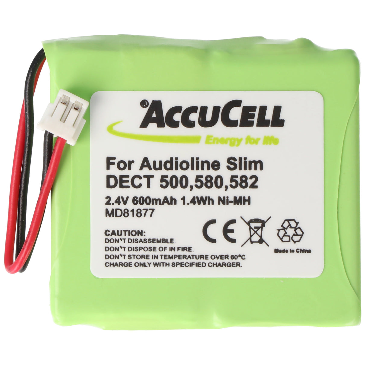 AccuCell Akku passend für MEDION MD83877 2,4 Volt