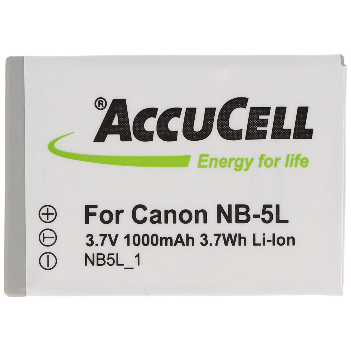 AccuCell Akku passend für Canon NB-5L Digicam IXUS 800 IS NB-5LH