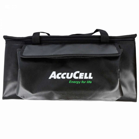 AccuCell Li-ion AkkuSafe - BikeBag E-Bike Akku Aufbewahrungstasche, schwarz, Abmessungen 150 x 450 x 200mm