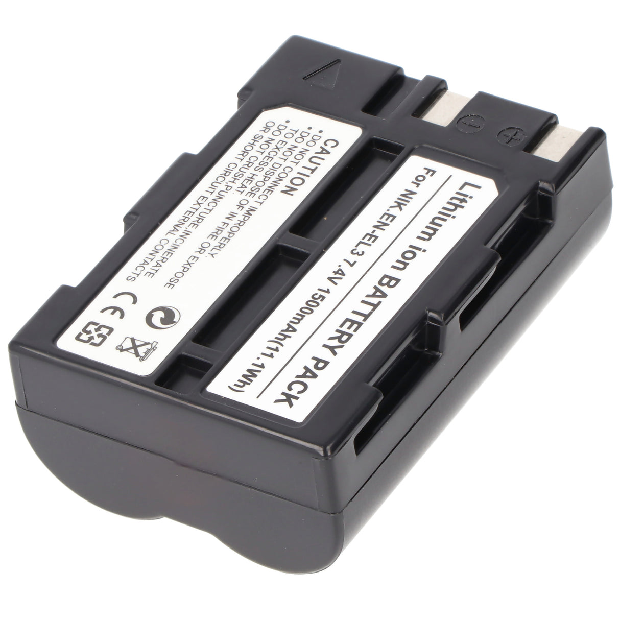 AccuCell Akku passend für Nikon EN-EL3, EN-EL3a Li-ion, 7,4V, 1500mAh, 11,1Wh