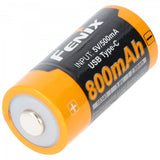 Fenix ARB-L16-800UP geschützer Li-Ion Akku 16340 RC123A, 800mAh, mit USB-C Ladebuchse