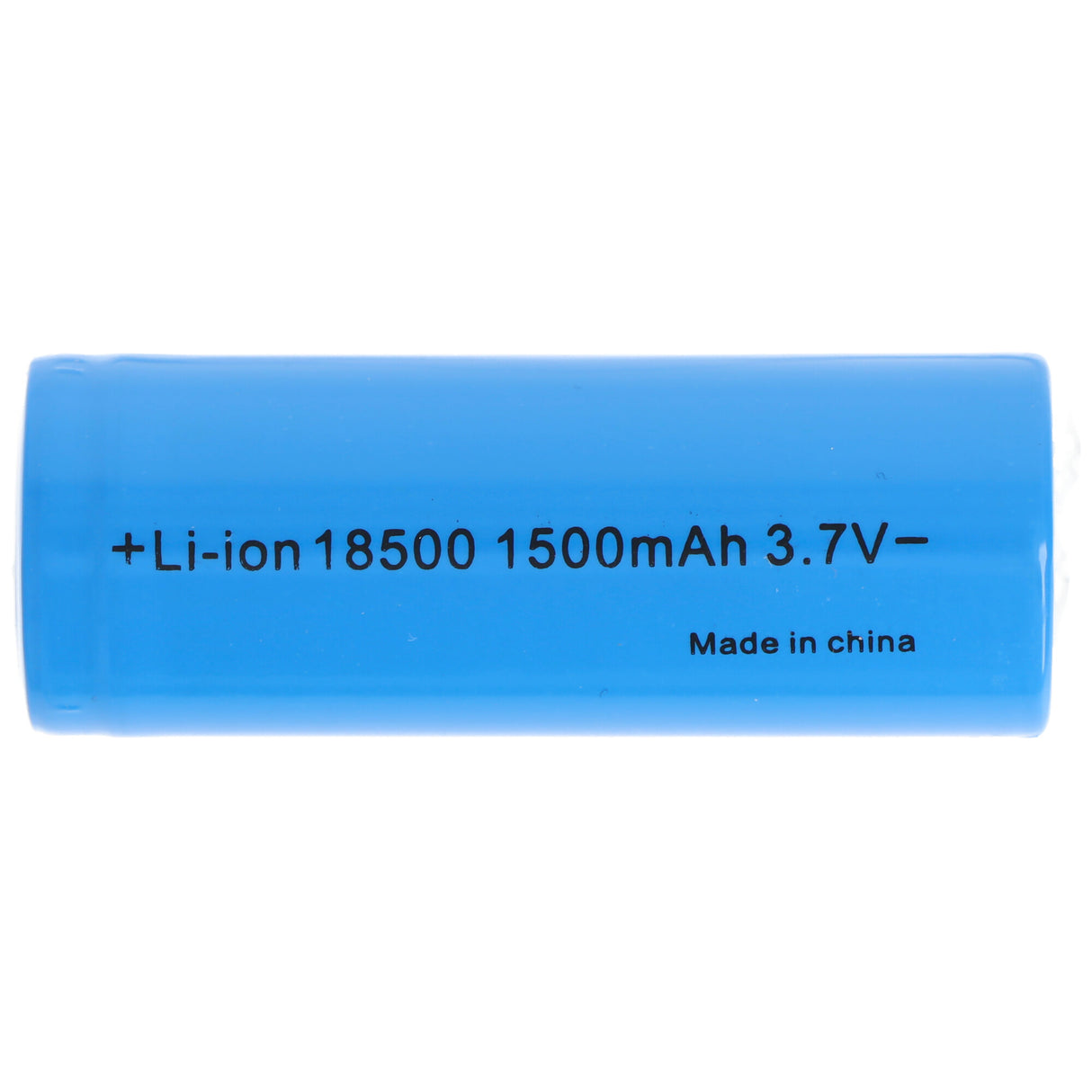 AccuCell 18500 Li-Ion Akku mit 3,6-3,7 Volt, 18500-A1, 1500mAh, flacher Pluspol